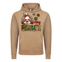 Vintage Coffee merry pawmas christmas shih tzu Vintage Hoodie - Jasminsmagicworld