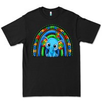 Black autism elephant rainbow Premium Tee - Zillion Design Studio