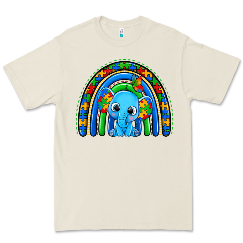 Autism Elephant Rainbow Premium Tee by Zillion Design Studio | Teevron