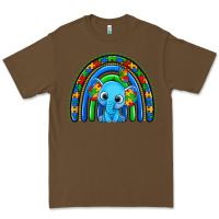 Cacao autism elephant rainbow Premium Tee - Zillion Design Studio