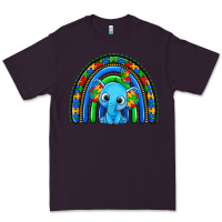 Plum autism elephant rainbow Premium Tee - Zillion Design Studio