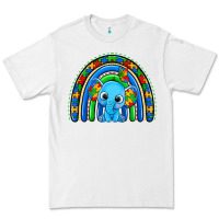 White autism elephant rainbow Premium Tee - Zillion Design Studio