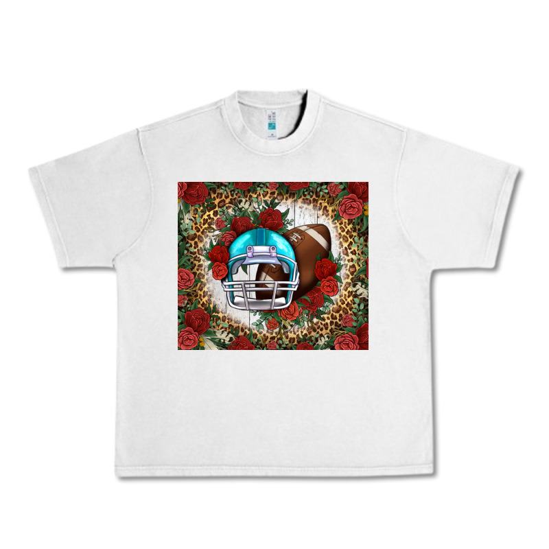 American Football Helmet And Leopard Urban Heavy Tee by NancyCooperArtShop | Teevron