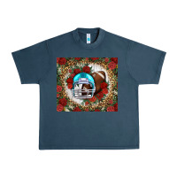 Midnight Navy american football helmet and leopard Urban Heavy Tee - NancyCooperArtShop