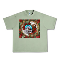 Oil Green american football helmet and leopard Urban Heavy Tee - NancyCooperArtShop