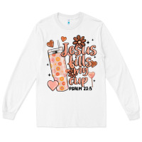 White valentine jesus fills my cup Long Sleeve Tee - MaliasSmallBusiness