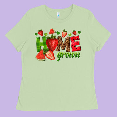 Home Grown Ladies Tee Designed By Texasbilliewilder