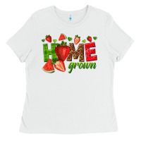 White home grown Ladies Tee - texasbilliewilder