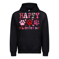 Black happy valentine's day paws Urban Hoodie - OliviaCreatesArt