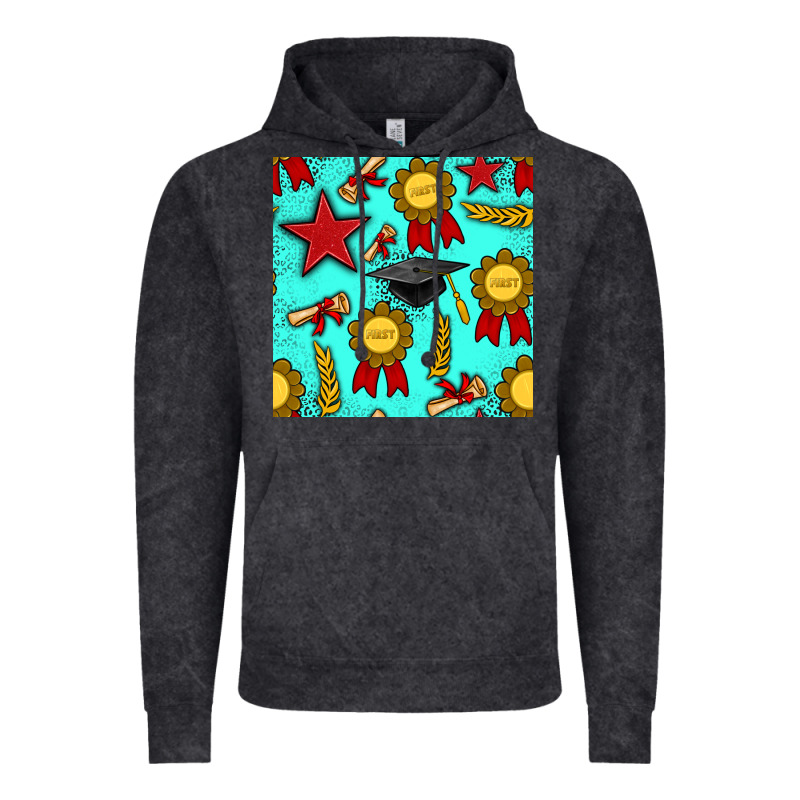 Graduation Seamless Pattern Vintage Hoodie by BundleAndBundleShop | Teevron