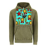 Vintage Olive graduation seamless pattern Vintage Hoodie - BundleAndBundleShop