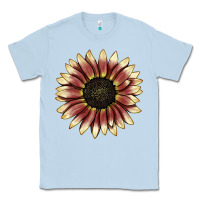 Dusty Blue strawberry blonde sunflower Classic Tee - LillyAllenDesigns