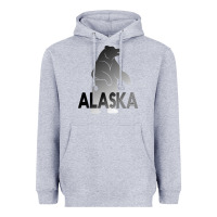Heather Grey Alaska Bear Heavyweight Hoodie - Bettercallsaul