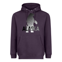 Plum Alaska Bear Heavyweight Hoodie - Bettercallsaul