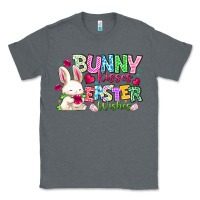 Charcoal Heather Bunny Kisses Easter Wishes Classic Tee - CowhideDigitalArt