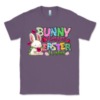 Lavender Bunny Kisses Easter Wishes Classic Tee - CowhideDigitalArt