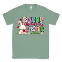 Sage Bunny Kisses Easter Wishes Classic Tee - CowhideDigitalArt