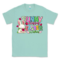 Seafoam Bunny Kisses Easter Wishes Classic Tee - CowhideDigitalArt