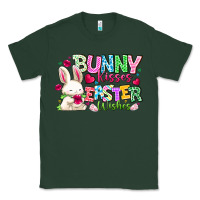 Sports Green Bunny Kisses Easter Wishes Classic Tee - CowhideDigitalArt