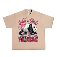 Burro just a girl who loves pandas Urban Heavy Tee - LillyAllenDesigns