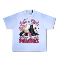 Grape Ice just a girl who loves pandas Urban Heavy Tee - LillyAllenDesigns