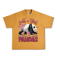 Peanut Butter just a girl who loves pandas Urban Heavy Tee - LillyAllenDesigns