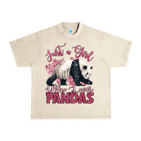Sandshell just a girl who loves pandas Urban Heavy Tee - LillyAllenDesigns