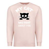 Pale Pink My Cat Was Right About You Premium Sweatshirt - Bettercallsaul