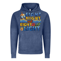Vintage Denim eight night and eight light for hanukkah Vintage Hoodie - AdoDesignShop