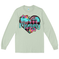 Matcha mommy leopard turquoise heart Long Sleeve Tee - JahusDesignShop