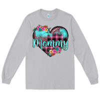 Moon Dust mommy leopard turquoise heart Long Sleeve Tee - JahusDesignShop