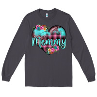 Smoke mommy leopard turquoise heart Long Sleeve Tee - JahusDesignShop