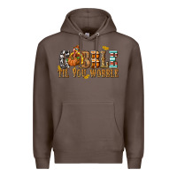 Coffee Gobble Til You Wobble with Turkey Premium Hoodie - texasbilliewilder