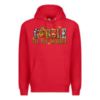 Red Gobble Til You Wobble with Turkey Premium Hoodie - texasbilliewilder