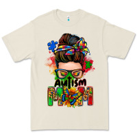 Bone autism mom messy bun Premium Tee - Zillion Design Studio