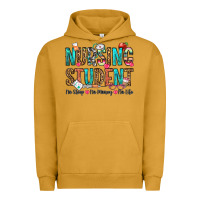 Pigment Peanut Butter nursing student no sleep no money no life Urban Hoodie - OliviaCreatesArt