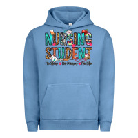 Pigment Pebble Blue nursing student no sleep no money no life Urban Hoodie - OliviaCreatesArt