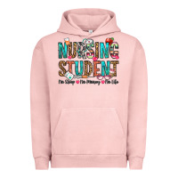 Pigment Salmon nursing student no sleep no money no life Urban Hoodie - OliviaCreatesArt
