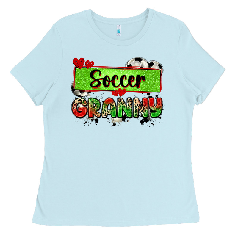 Soccer Granny With Leopard Ladies Tee by Zillion Design Studio | Teevron