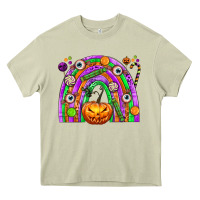 Mossy Halloween Rainbow Heavy Core Tee - texasbilliewilder