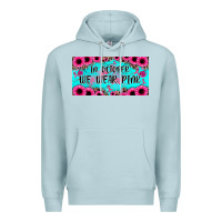 Blue Mist in october we wear pink Premium Hoodie - JahusDesignShop