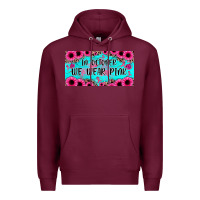 Burgundy in october we wear pink Premium Hoodie - JahusDesignShop