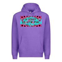 Purple in october we wear pink Premium Hoodie - JahusDesignShop