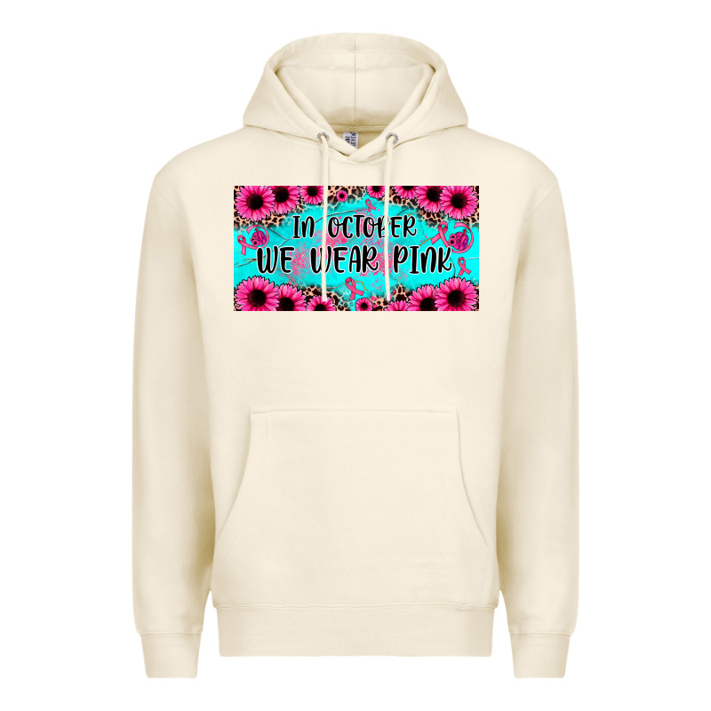 In October We Wear Pink Premium Hoodie by JahusDesignShop | Teevron