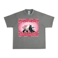 Tornado Panda With Sakura Blooms Urban Heavy Tee - LillyAllenDesigns