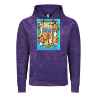 Cloud Purple candlestick with parchment Vintage Hoodie - AdoDesignShop