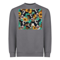 Storm western leopard sunflower black and white  cow Heavyweight Sweatshirt - BarkalooDesign