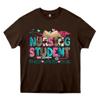 Chocolate Brown nursing student Heavy Core Tee - Zillion Design Studio