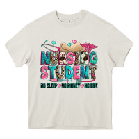 Cream nursing student Heavy Core Tee - Zillion Design Studio