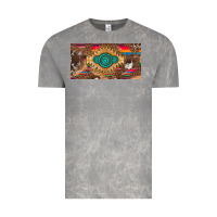 Cloud Rock western gemstone and leopard with serape licanse plate Vintage Tee - Artiststas